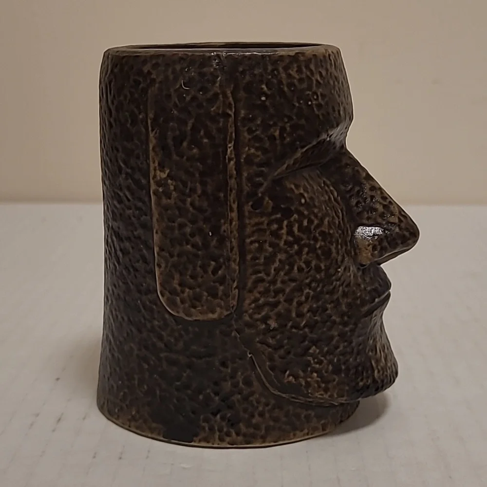 Easter Island Pottery Head Planter / Vase